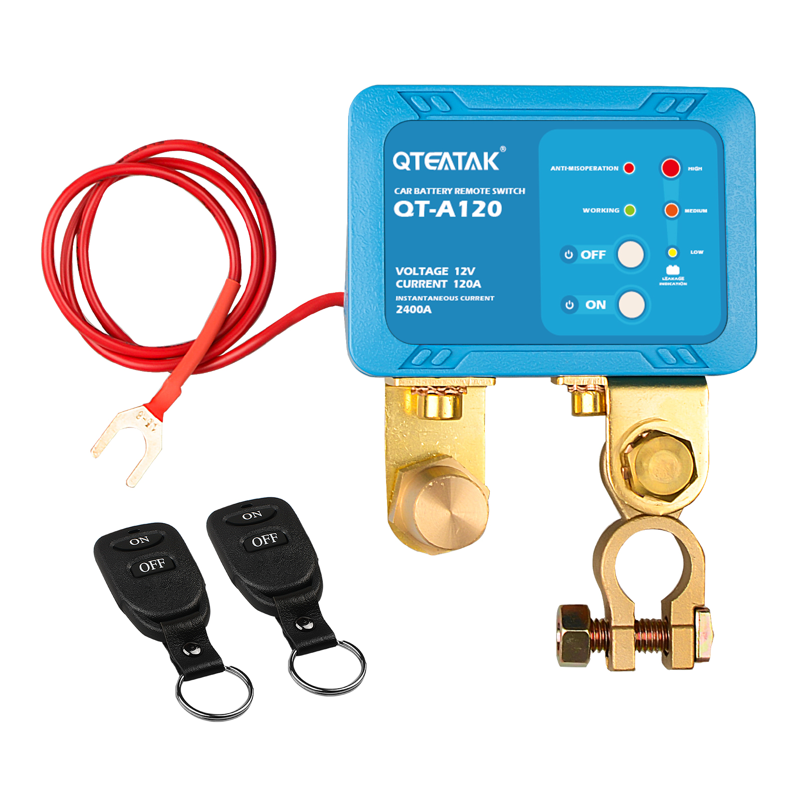 QTEATAK JF-115-1 Remote control battery disconnect switch kit
