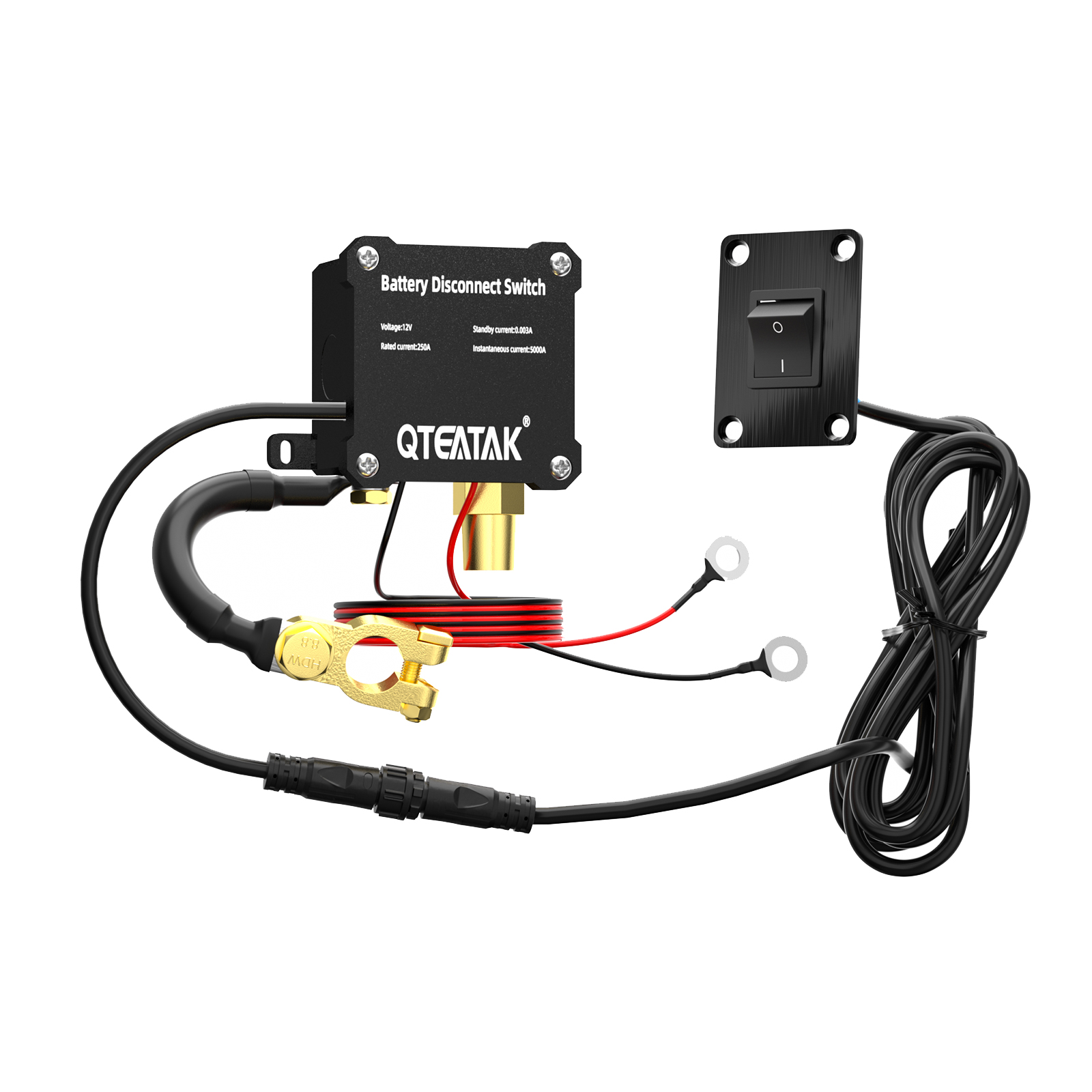QTEATAK JF-115-5-D4 Manual KCD4 rocker battery disconnect switch kit